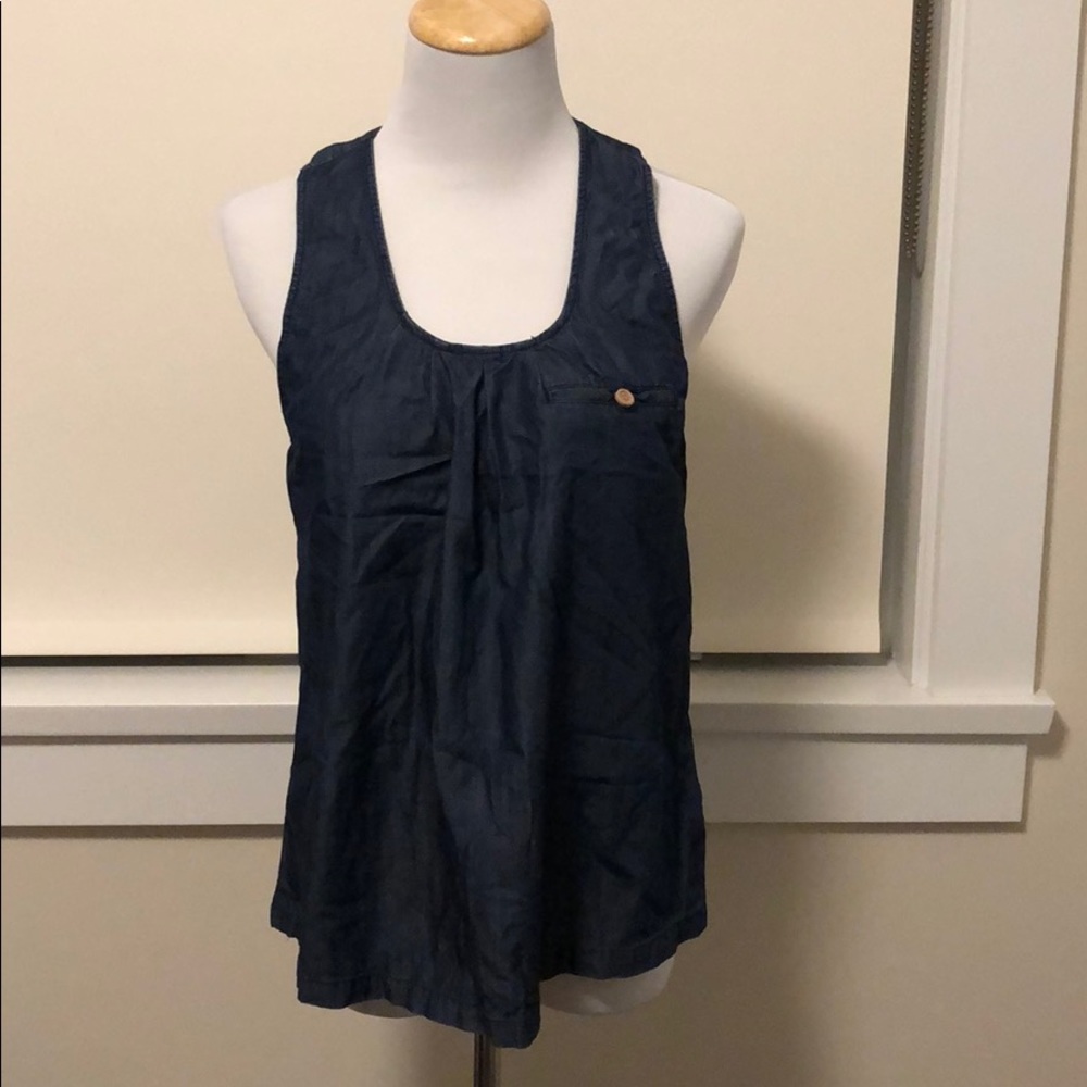 Fun denim tank top